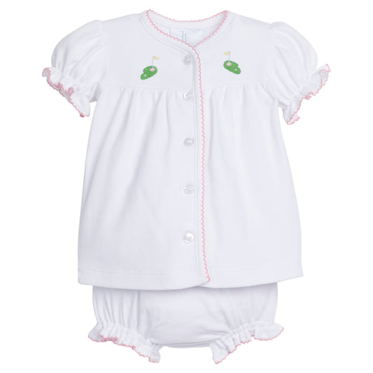 Pinpoint Layette Knit Set
