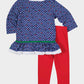 Polka Dot Cherry Knit Tunic Set