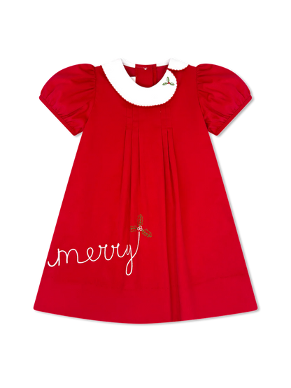 Eloise Dress High Point Red Corduroy Merry