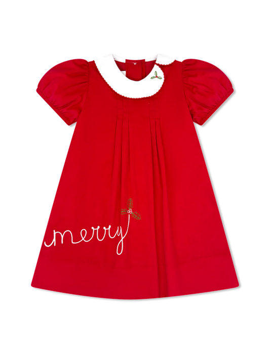 Eloise Dress High Point Red Corduroy Merry