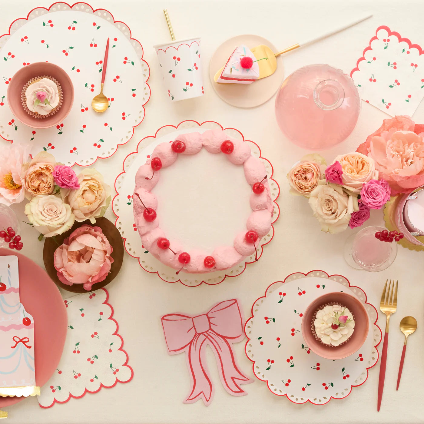 Cherry Pattern Napkins