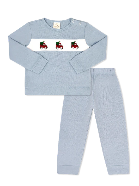 Bayou Play Set Knit With Christmas Trucks