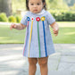 Printed Pique Dress and Bloomer with Flowers