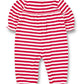 Stripe Knit Longall With Embroidered Holly