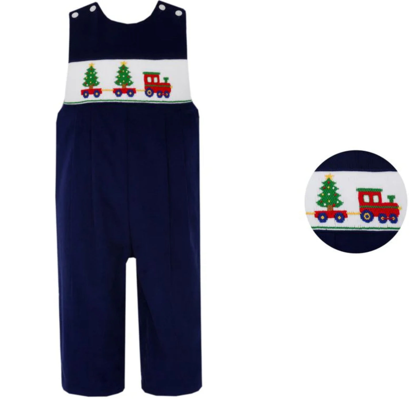 X ́mas Tree Train Boy's Long Jon Jon