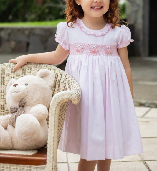 Flowers Basket Scalloped Marion Bubble