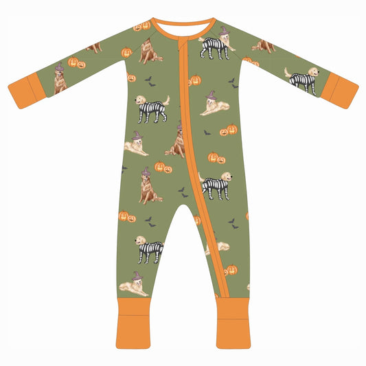 Halloween Green Golden Pajamas