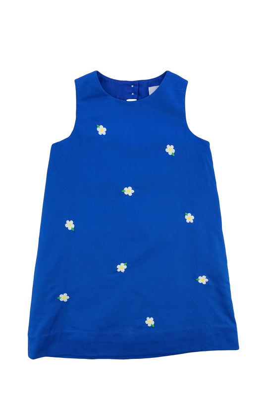 Finewale Pique Dress w/ Embroidered Flowers
