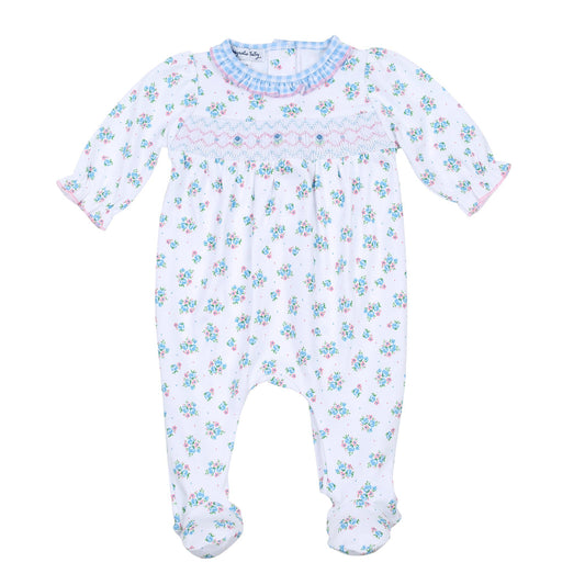 Anna's Classic Smocked Printed Footie